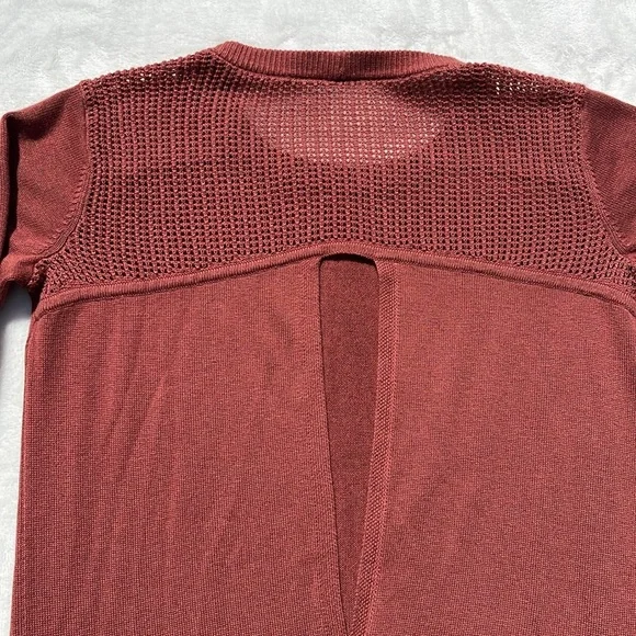Lululemon Back to Balance Long Sleeve Sweater Rustic Clay Size XS Excellent - Picture 10 of 15